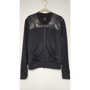 Z by Zella Liquid Metallic Black Active Jacket, XS